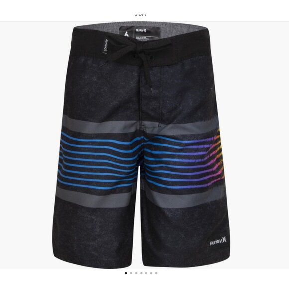 Kids' Gradient Stripe Board ShortsHurley Boys size 6 swimshorts- New NWT - Picture 1 of 7